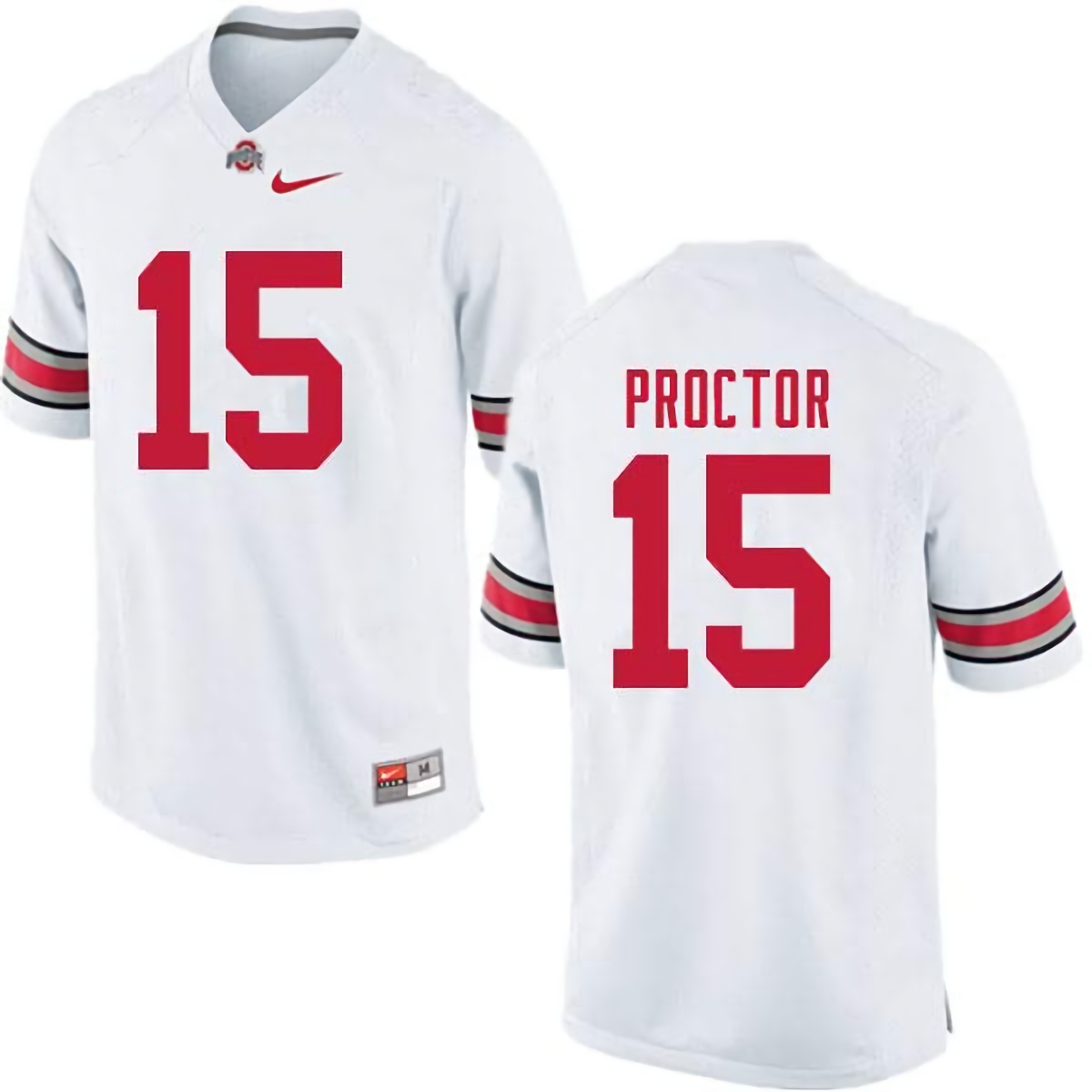 Josh Proctor Ohio State Buckeyes Men's NCAA #15 Nike White College Stitched Football Jersey AHE0656XP